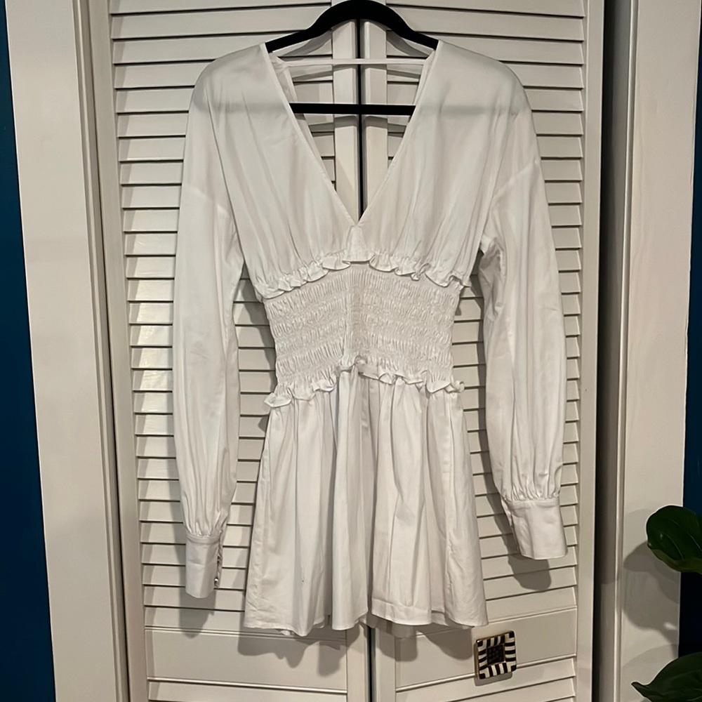 Ramy Brook White Mini Dress